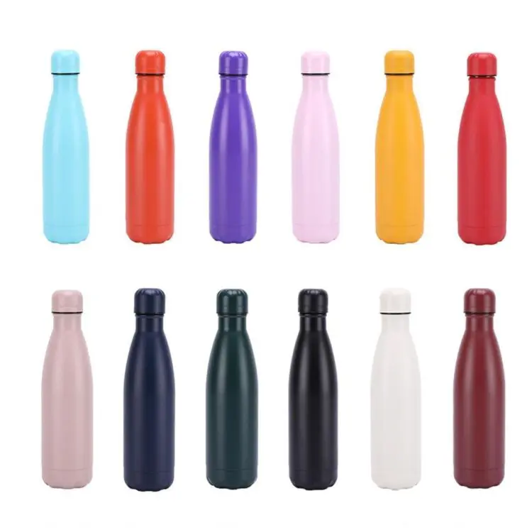 Stainless steel water bottle insulated drinking travel sports water bottle thermos metal bottle