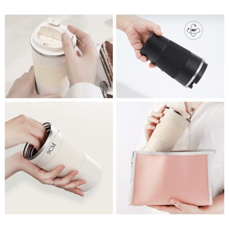 510ml silicone sleeve stainless steel coffee cup coffee mug tumbler stainless steel tumbler with logo