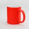 Custom branded 11 oz. neon mug with c-handle printed with your logo
