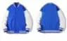 Street wear blank baseball jacket truckers letterman baseball custom leather varsity jacket