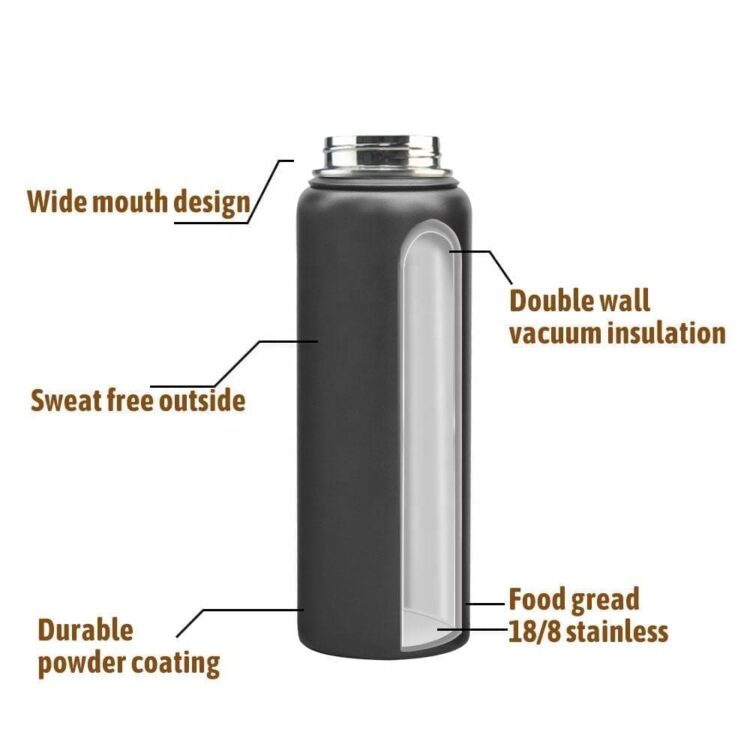 Custom eco friendly 12oz 16oz 18oz 32oz stainless steel tumbler drinking water bottle double wall vacuum flask thermal