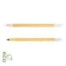 Customized logo eco friendly bamboo wood infinity inkless pen and pencil for students with cap and eraser