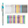 Popular custom logo promotional cheap plastic ball pen javelin ballpoint pens with full color logo