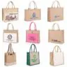 Custom promotional wholesale jute bags with logo from China manufacturer
