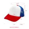 Custom embroidery logo 5 panel sublimation children foam mesh trucker hats baseball cap blank kids hat