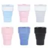 New ideas 375ml colorful portable silicone folding telescopic collapsible coffee cup travel folding silicone water coffee cup