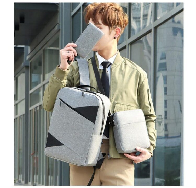 Hot selling usb charging shoulder laptop bag men business backpack computer bag waterproof travel shoulder backpack