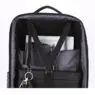 Smart anti-theft water proof men's business laptop anti theft men's backpack leather with usb charging port