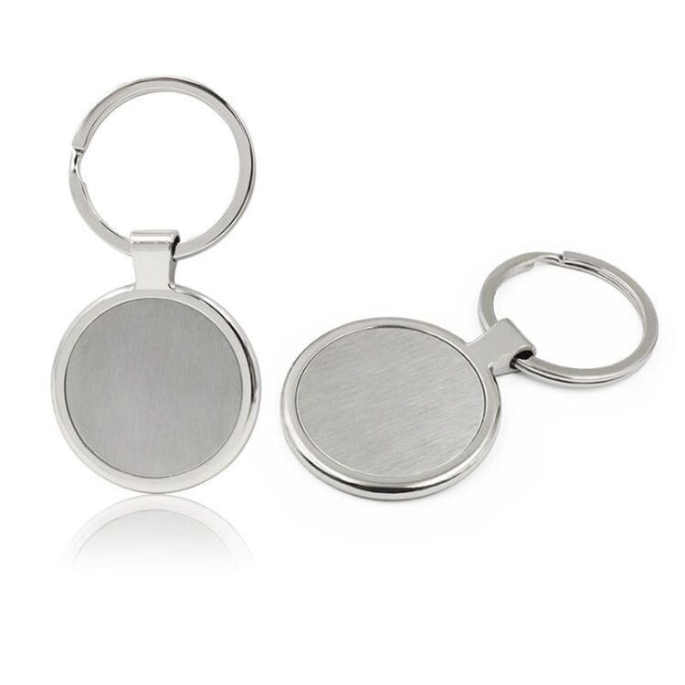 Wholesale manufacture cheap custom logo laser engraving sublimation printing keyring house shape keychain metal key chain