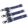 Promotional custom luxury thick black wrist lanyard keychain tactical quick release nylon lanyard