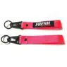 Custom logo colors wrist strap keychain lanyard red green short lanyard keychain for motorcycle brands