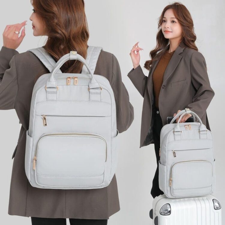Custom logo large capacity waterproof backpack office computer bag fit 14inch laptop backpack