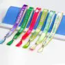 Personalized reusable thermal transfer printing custom wristbands woven fabric bracelets with sliding ball lock