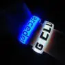 Seven colors in stock customizable patterns bracelet led bracelet concert rechargeable led light wristband