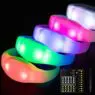 Custom festival any logo fabric wrist band with remote controlled party led bracelet personalized silicone wristbands for events