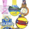 Custom logo running marathon soccer 3d award medal for sports events