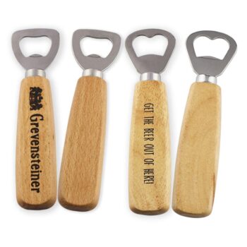 High quality wholesale customized logo wood nutcracker opener rustic opener wood keychain