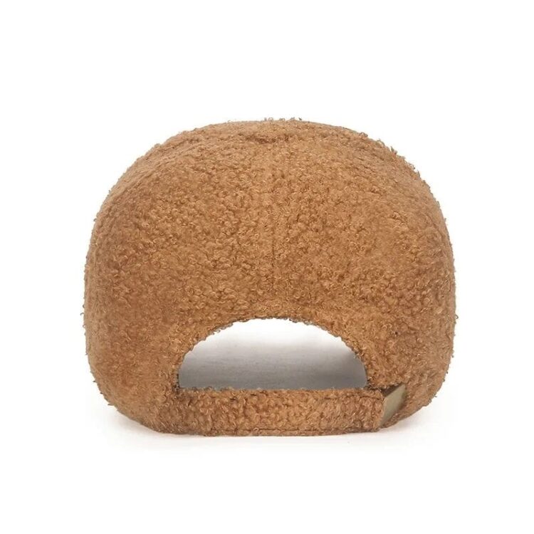 Women's cap autumn and winter lamb hair simple fashionable outdoor sunshade warm teddy velvet cap