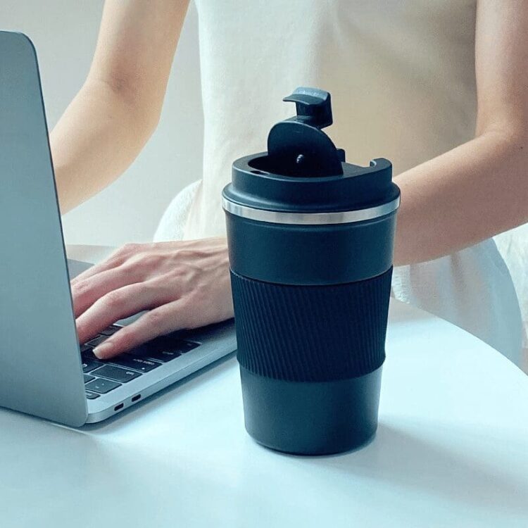 510ml silicone sleeve stainless steel coffee cup coffee mug tumbler stainless steel tumbler with logo