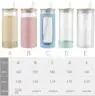 Sublimation blank glass boba tea cup,insulated travel cup smoothie glass tumbler with boba straws for smoothie,coffee,boba tea