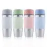 New design thermos stainless steel coffee travel mug with non-slip silicone sleeve&leakproof lid, vacuum mug for coffee&tea