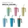 Custom tumbler with fruit infuser coffee 40oz travel stainless steel tumbler with handle and straw