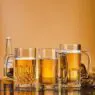 Beer mugs wholesale 500ml 24oz high white quality beer glass mugs with handle beer steins and soft drinks