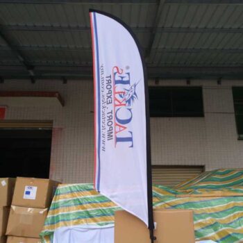 Direct price custom beach flag outdoor large marketing feather flags