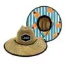 Wholesale summer spring outdoor men's women flower lifeguard sun-proof big brim straw beach hats with custom logo