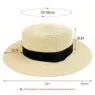 Outdoor women men unisex spring summer breathable sun straw braid floppy fedora beach panama cap straw hats