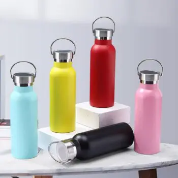 Wide mouth water bottles with custom logo stainless steel double wall vacuum insulation water bottle insulated sport thermos cup