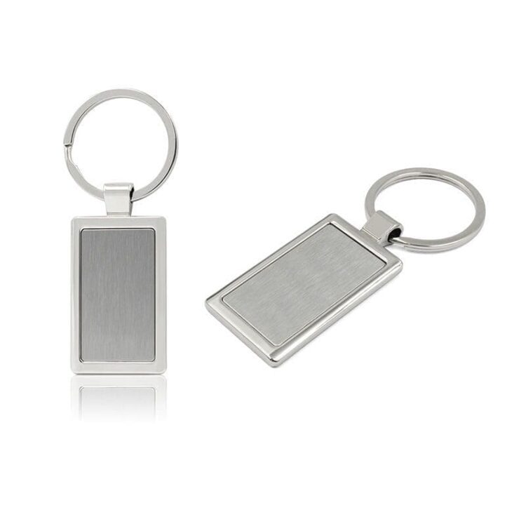 Wholesale manufacture cheap custom logo laser engraving sublimation printing keyring house shape keychain metal key chain