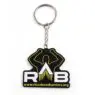 Factory wholesale 2d/3d soft pvc keyring custom logo key chain silicone rubber keychain