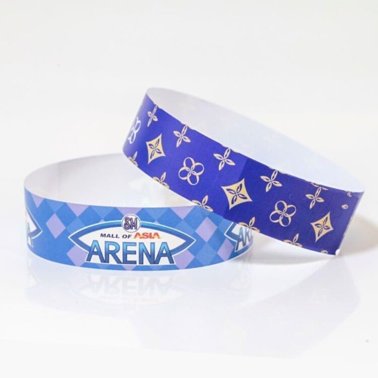 Customized tyvek bracelet disposable waterproof tearproof party festival club event printing tyvek paper bracelets wristbands