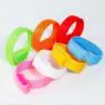 Promotional logo color qr code customized led wristbands seven colors led wristbands for events with rfid