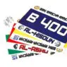 Free sample cmyk full color printing waterproof custom logo tyvek race bib number fixing clips buckles for marathon
