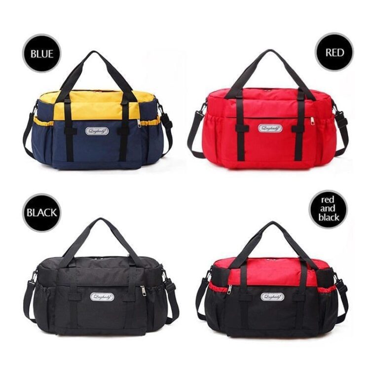 Women's large capacity men's sports bag waterproof weekend sac voyage women's messenger bag wet and dry fashion travel bag