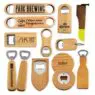 Novelty custom logo keychain beer bottle opener manufacturer wholesale wooden blank opener key chain print logo bottle opener