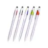 Oem simple stationery plastic metallic color stylus javelin ball pen for promotion gift personalized ballpoint pen