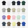 Custom designer printed 230gsm oversized streetwear 100% cotton heavyweight dtg heat transfer screen t shirt for men