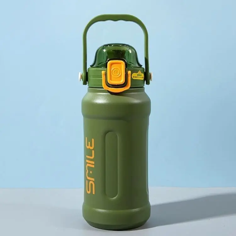 1000ml custom logo wide mouth bpa free vacuum insulated stainless steel water bottle with straw lid