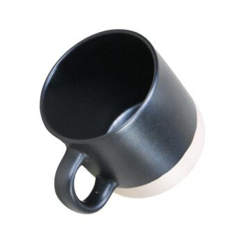 Custom high quality nordic cup elegant matte black clay ceramic coffee mug