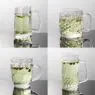 Beer mugs wholesale 500ml 24oz high white quality beer glass mugs with handle beer steins and soft drinks