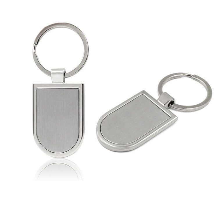 Wholesale manufacture cheap custom logo laser engraving sublimation printing keyring house shape keychain metal key chain