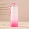 Wholesale creative 17oz 500ml gradient color glass drinking bottle sublimation frosted glass water bottle