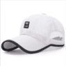 Outdoor sport sun long-brimmed breathable adjustable mesh baseball cap hat for men women