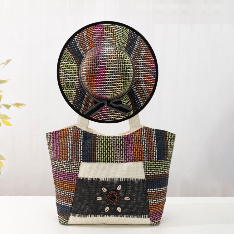 New arrival shoulder beach tote bag large handbag woven paper straw decorative beach bags