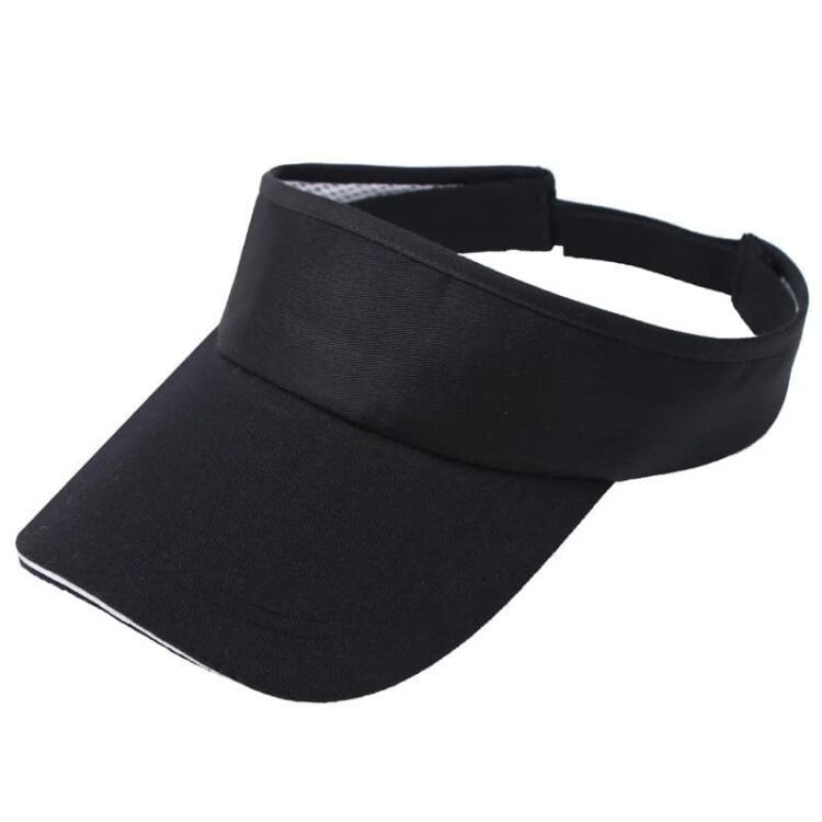 Wholesale custom logo pink gorro viceras visor retro cotton adjustable vintage sport hat women unisex sun visor hat for men