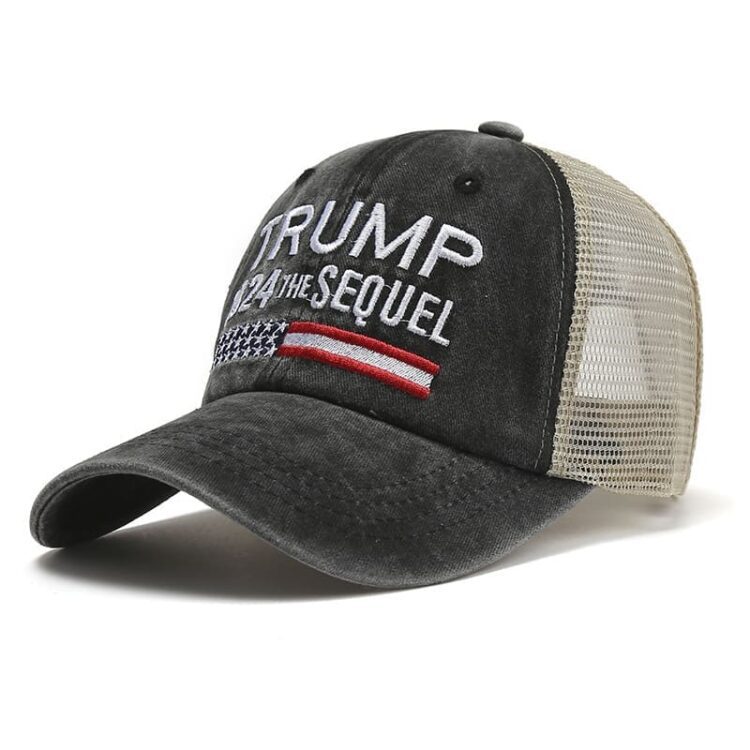 Wholesale custom logo america usa 2024 trucker hat baseball sport caps for advertising