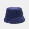 Wholesale solid color fashion fisherman hats for women keep warm bucket hat design vintage adult corduroy winter hats
